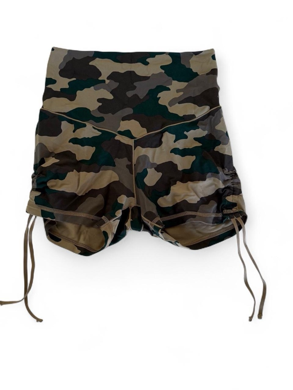 Aerie Real Me Camo Spandex Shorts Women’s Size M Camouflage Activewear Workout